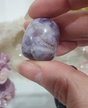 Load image into Gallery viewer, 2 x Amethyst Crystal Tumble Stone.
Inspires Unconditional Love
Gorgeous Amethyst Crystal Tumble Stones