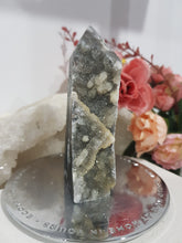 Load image into Gallery viewer, Black Sphalerite Crystal Point Tower Stone 90mm 16 SO SPARKLY!