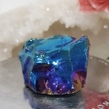 Load image into Gallery viewer, Titanium Aura Obsidian Crystal Rough Raw Stone 40mm 5