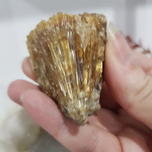 Load image into Gallery viewer, Amber Calcite Specimen Stone on stand 50mm 1 GORGEOUS