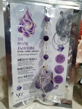 Load image into Gallery viewer, "THE MYSTIC AWAKENING" Handcrafted Amethyst Raw Crystal Stone Silver Crystal Energy Enhancer© Hanger Ornament Suncatcher
INSPIRES INTUITION, WISDOM AND SPIRITUALITY
Stunning Raw Amethyst crystal stone beaded with Amethyst and Quartz. Wire wrapped in silver
Genuine Crystals. no plastic or glass. Ensuring energy flow throughout the enhancer. Hang in your home, work, space and even on your Christmas tree!.
Genuine Crystal Suncatchers Hangers Christmas Tree Ornaments decorations