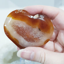 Load image into Gallery viewer, Carnelian Crystal Heart Carving Stone 68mm GORGEOUS 11