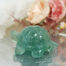 Load image into Gallery viewer, Turtle Fluorite Crystal Carving Stone 40mm 18