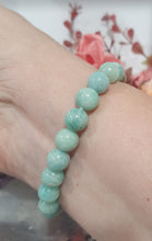 Load image into Gallery viewer, Amazonite, Rose Quartz & Pyrite Crystal Bracelet Gemstones 8mm 7inch bracelet. Hope, Love & Success