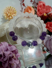 Load image into Gallery viewer, Beautiful POWERHEALER Crystal Beaded Bracelet. Amethyst, Rose Quartz, Quartz & Hematite. 8mm