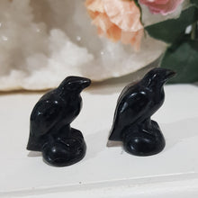 Load image into Gallery viewer, raven-crow-crystal-carving-stone-black-obsidian-moonlight-crystals-australia-online-store-melbourne-australia
