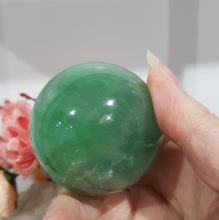 Load image into Gallery viewer, Green-Fluorite-Crystal-Sphere-Carving-Stone-Moonlight-Crystals-Australia