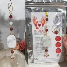 Load image into Gallery viewer, Fire-and-Ice-Druzy-Quartz-Crystal-Energy-Enhancer-Stone-Quartz-Hanger-Suncatcher-Ornament