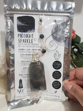 Load image into Gallery viewer, Midnight-Sparkle-Crystal-Energy-Enhancer-Suncatcher-Ornament-Hanger-Black-Sphalerite-stone-Moonlight-Crystals-Australia