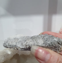 Load image into Gallery viewer, Apophyllite Crystal Cluster Specimen Stone on plastic Stand
Promotes Divine Guidance
Lovely Apophyllite crystal cluster on plastic stand. Has tiny crystals poking out of it. The photos just don't pick up the lovely sparkles.