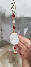 Load image into Gallery viewer, Fire-and-Ice-Druzy-Quartz-Crystal-Energy-Enhancer-Stone-Quartz-Hanger-Suncatcher-Ornament