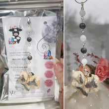 Load image into Gallery viewer, Mooo-ve-your-Energy-Energy-Zebra-Agate-Highland-Cow-Stone-Crystal-Energy-Enhancer-Hanger-ornament-suncatcher