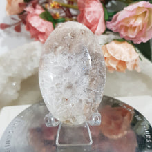 Load image into Gallery viewer, Pink-Amethyst-flower-Agate-Palm-Stone-Crystal-Carving-Moonlight-Crystals-Australia-for-sale-buy-now-Online-Crystal-Store