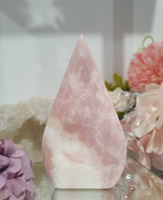 Load image into Gallery viewer, Pink Opal Flames Tower Crystal Carving Stone
Inspires Compassion and Nurturing
Beautiful Pink Opal Crystal Flame Tower Stone Carving.