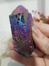 Load image into Gallery viewer, purple-titanium-aura-sphalerite-tower