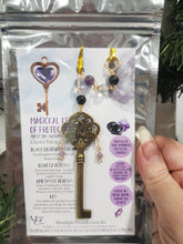 Load image into Gallery viewer, Magickal-Key-Of-Protection-Crystal-Energy-Enhancer-Stone-Suncatcher-Hanger-Ornament-Moonlight-