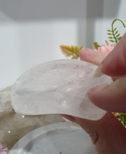 Load image into Gallery viewer, Moon Bowl Quartz Crystal Carving Stone 58mm | Inspires Magick, Purity & Spirituality