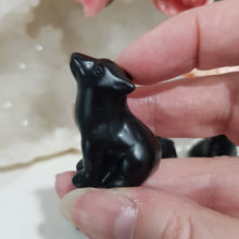 Load image into Gallery viewer, wolf-crystal-carving-stone-black-obsidian-moonlight-crystals-australia-online-store-melbourne-australia