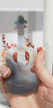 Load image into Gallery viewer, Guitar Agate Crystal Carving Stone on stand 120mm 1