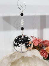 Load image into Gallery viewer, Tree-of-Life-crystal-energy-enhancer-Black-Obsidian-stone-suncatcher-
