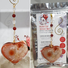 Load image into Gallery viewer, Heart-of-Seduction-carnelian-crystal-energy-enhancer-hanger-suncatcher-hanger