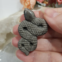 Load image into Gallery viewer, snake-black-obsidian-crystal-carving-stone-moonlight-crystals-australia