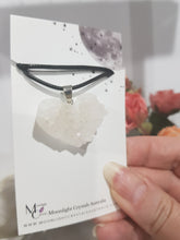 Load image into Gallery viewer, Quartz-Heart-Crystal-Cluster-Stone-Pendant-Necklace-Moonlight-Crystals-Australia