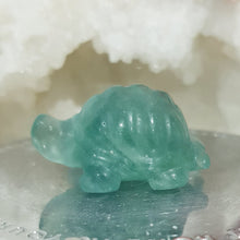 Load image into Gallery viewer, Turtle Fluorite Crystal Carving Stone 40mm 15