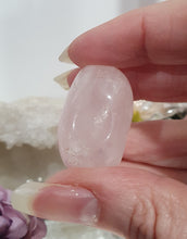 Load image into Gallery viewer, Rose Quartz Crystal Tumble Stone.
Inspires Unconditional Love
Gorgeous Rose Quartz Crystal Tumble Stone.