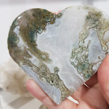 Load image into Gallery viewer, Moss-Agate-Heart-Crystal_Carving-Stone-Moonlight-Crystals-Australia