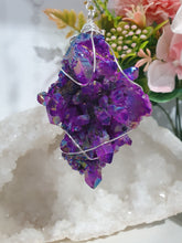 Load image into Gallery viewer, ENCHANTED AURA - Handcrafted Titanium Aura Quartz Crystal Energy Enhancer© / Hanger / Ornament / Suncatchers
EMPOWERMENT | PROTECTION | MAGICK
Gorgeous handcrafted Titanium Aura Quartz crystal beaded with Rainbow Hematite and Hematite. Wire wrapped in silver
Genuine Crystals. no plastic or glass. Ensuring energy flow throughout the enhancer.