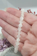 Load image into Gallery viewer, Selenite Crystal Bracelet Gemstones 6mm 8 - 8.5inch bracelet. Cleansing & Angelic Connection