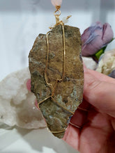 Load image into Gallery viewer, THE SEER AMULET - handcrafted Amethyst Cluster gold Crystal Energy Enhancer© Hanger Ornament Suncatcher Perfect gift for any crystal lover. Suncatchers Australia