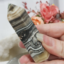 Load image into Gallery viewer, chocolate-calcite-crystal-tower-point