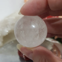 Load image into Gallery viewer, Quartz Sphere Crystal Carving 30mm 12