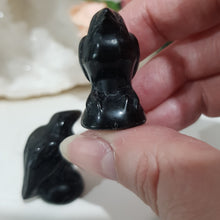 Load image into Gallery viewer, raven-crow-crystal-carving-stone-black-obsidian-moonlight-crystals-australia-online-store-melbourne-australia