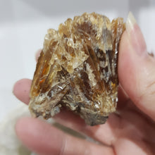 Load image into Gallery viewer, Amber Calcite Specimen Stone on stand 50mm 1 GORGEOUS