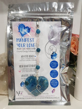 Load image into Gallery viewer, Manifest-your-love-apatite-crystal-energy-enhancer-amethyst-stone-suncatcher-ornament-hanger