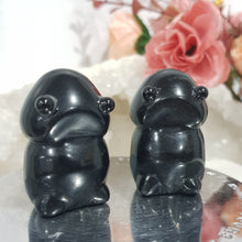 Load image into Gallery viewer, PEEN / DOODLE Black Obsidian Crystal Carving Gemstone 40mm