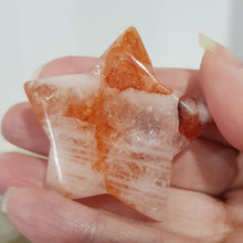 Load image into Gallery viewer, Fire Quartz Star Crystal Carving