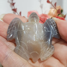 Load image into Gallery viewer, TURTLE Druzy Agate Crystal Carving Stone 50mm 2