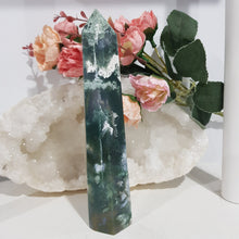 Load image into Gallery viewer, Moss-Agate-Tower-Stone-Moonlight-Crystals-Australia