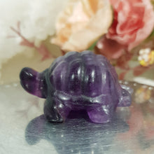Load image into Gallery viewer, Turtle Fluorite Crystal Carving Stone 40mm 17