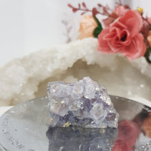 Load image into Gallery viewer, Amethyst Aura crystal cluster Stone 40mm 4 SO SPARKLY!