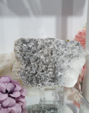 Load image into Gallery viewer, Apophyllite Crystal Cluster Specimen Stone on plastic Stand
Promotes Divine Guidance
Lovely Apophyllite crystal cluster on plastic stand. Has tiny crystals poking out of it. The photos just don't pick up the lovely sparkles.