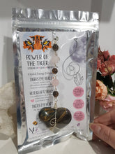 Load image into Gallery viewer, Power-of-the-Tiger-Tigers-Eye-Stone-Crystal-Energy-Enhancer-suncatcher-hanger-ornament-Moonlight-Crystals-Australia-Suncatchers-Australia