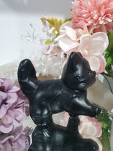 Load image into Gallery viewer, Black Obsidian Stalking Cat Animal Crystal Carving Stone
Inspires Protection and balance