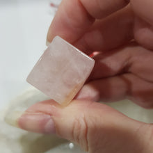 Load image into Gallery viewer, Die Dice Crystal Carving Rose Quartz Stone 20mm 4 INCLUSIONS UNEVEN