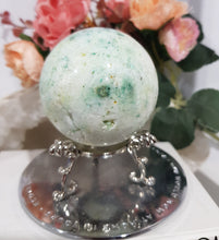 Load image into Gallery viewer, Green-Fluorite-Crystal-Sphere-Carving-Stone-Moonlight-Crystals-Australia