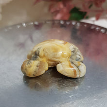 Load image into Gallery viewer, CRAB Crazy Lace Agate Crystal Carving 30mm 2 SO CUTE!